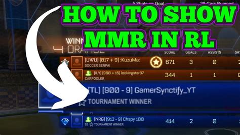 After a match is over, the MMR text will display next to your rank. . Rl mmr tracker